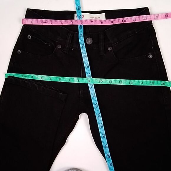 LEVI’S STRAUSS & CO 511 SLIM SIZE 10 REG 25X25 BLACK BOYS JEANS - Picture 7 of 16